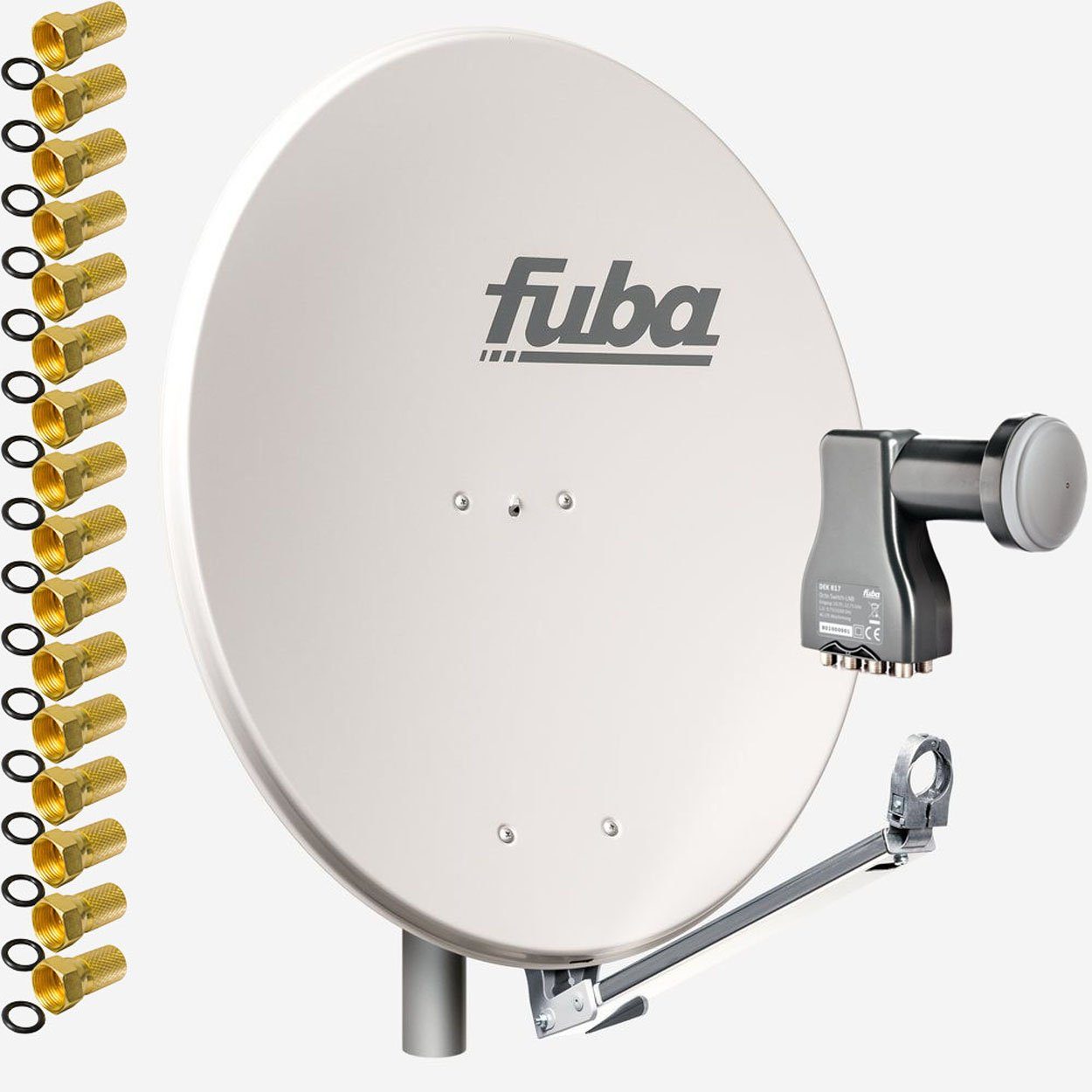 fuba DAL 808 G Sat Satelliten Anlage Schüssel Octo LNB DEK 817 8 Teilnehmer  SAT-Antenne