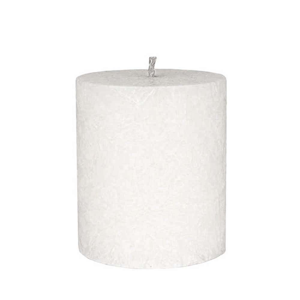Hahn Свечиfarm Formkerze Stearin Stumpenkerze - weiß 75x64mm
