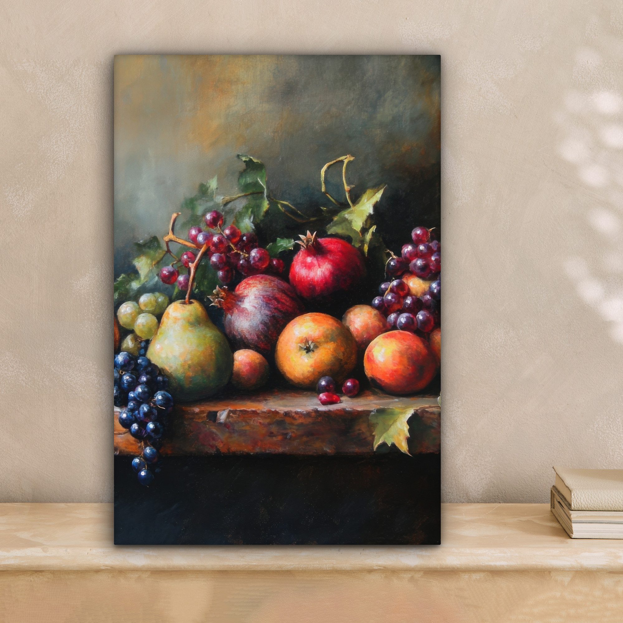 OneMillionCanvasses® Leinwandbild Rustikal - Stilleben - Obst, Fotodruck (1 günstig online kaufen
