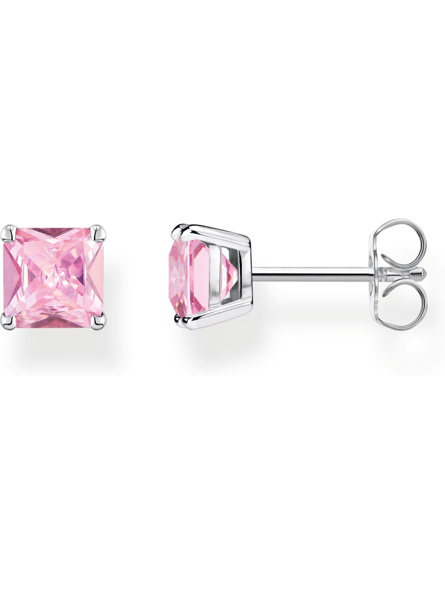 THOMAS SABO Paar Ohrstecker Thomas Sabo Damen-Ohrstecker 925er Silber Zirkonia