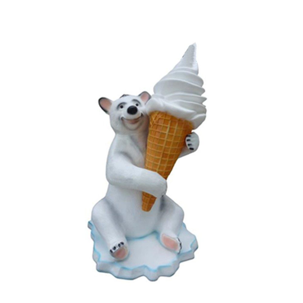 JVmoebel Skulptur Ice Cream Figur aus Polyresin für Eisdiele und Restaurant, Made in Europa