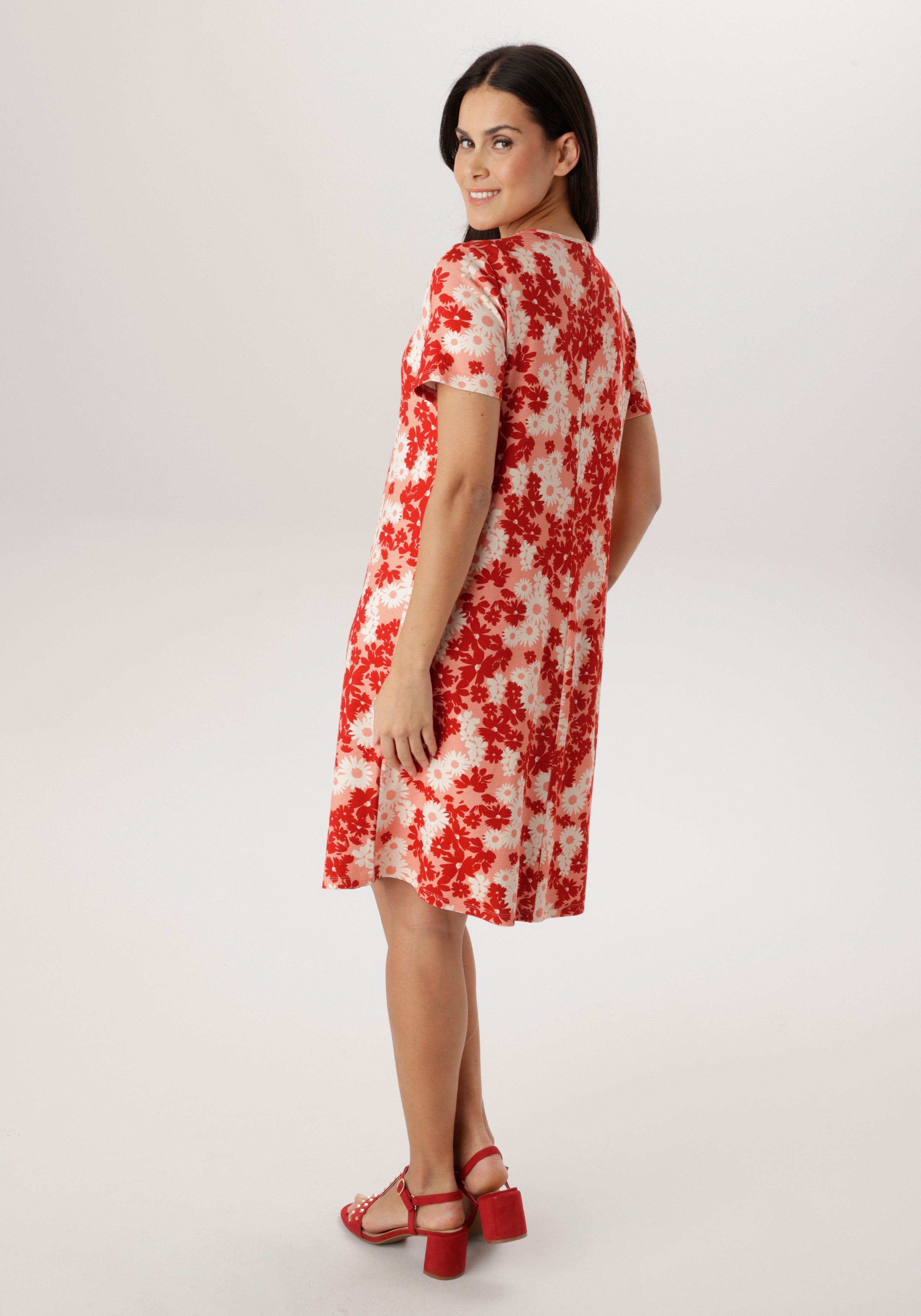 Aniston SELECTED Jerseykleid in leichter A-Linien-Form
