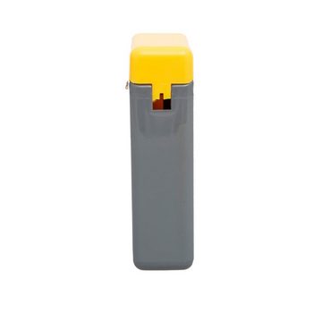 Thumbs Up Swipe Flip - ausziehbares 3-in-1 Ladekabel in grau-gelb Smartphone-Kabel