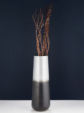 Georg Stiels Dekoobjekt aus Metall, Elegante, schlanke Form, metallischer Glanz, matt abgesetzt