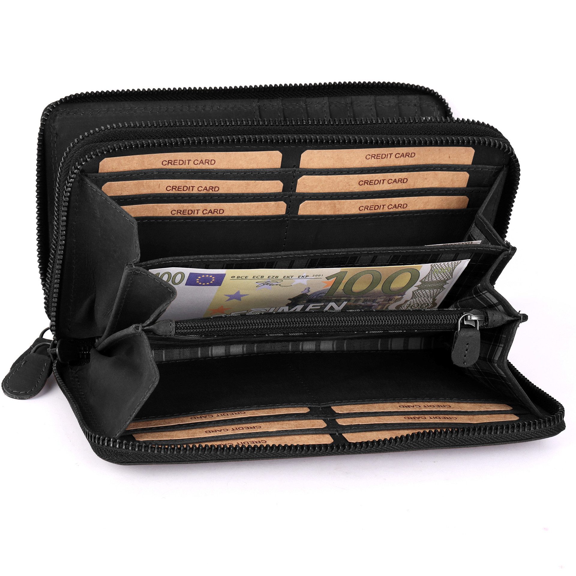 Benthill Geldbörse Damen Groß Echt-Leder RFID günstig online kaufen