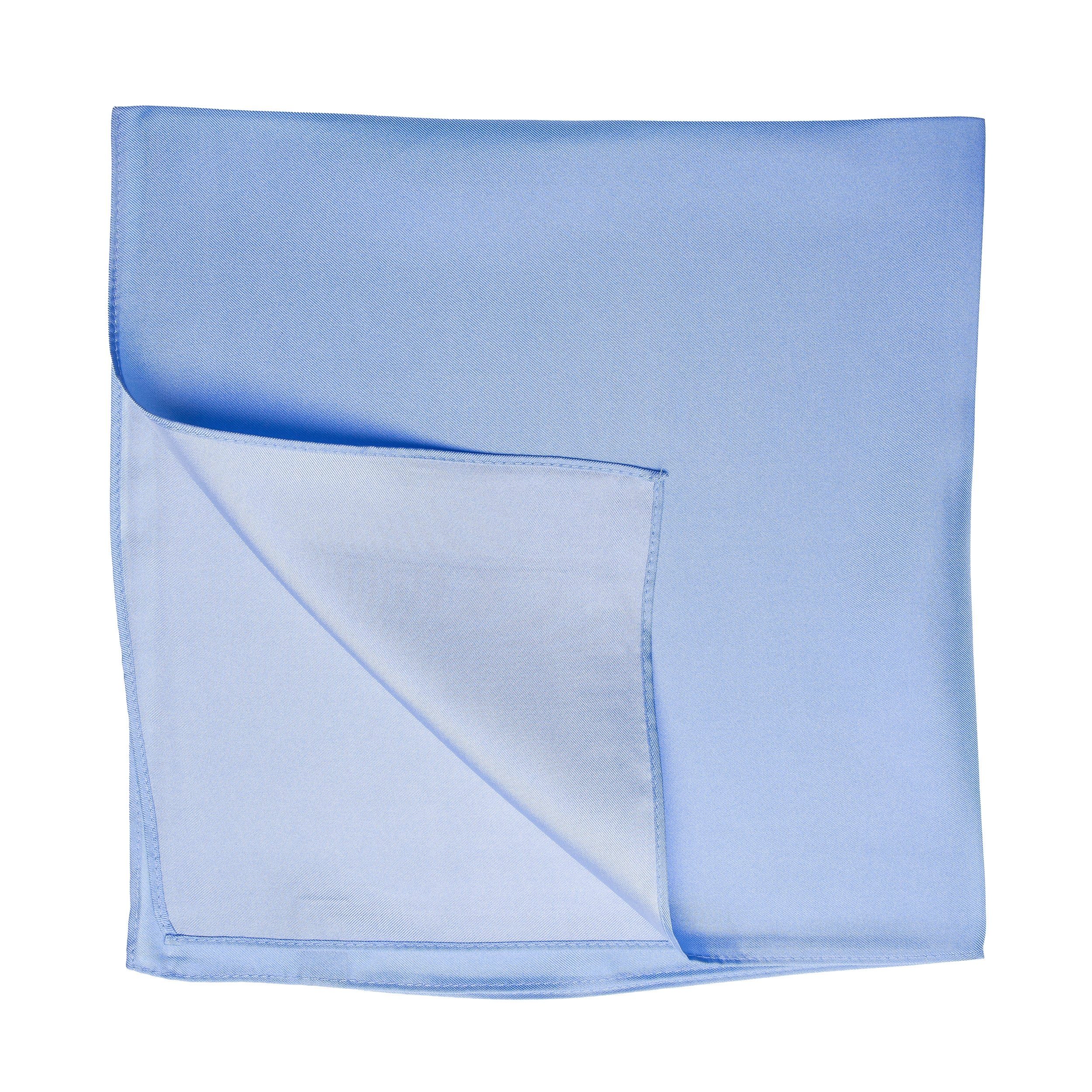 Seidentuch Nickituch Halstuch Twill hellblau