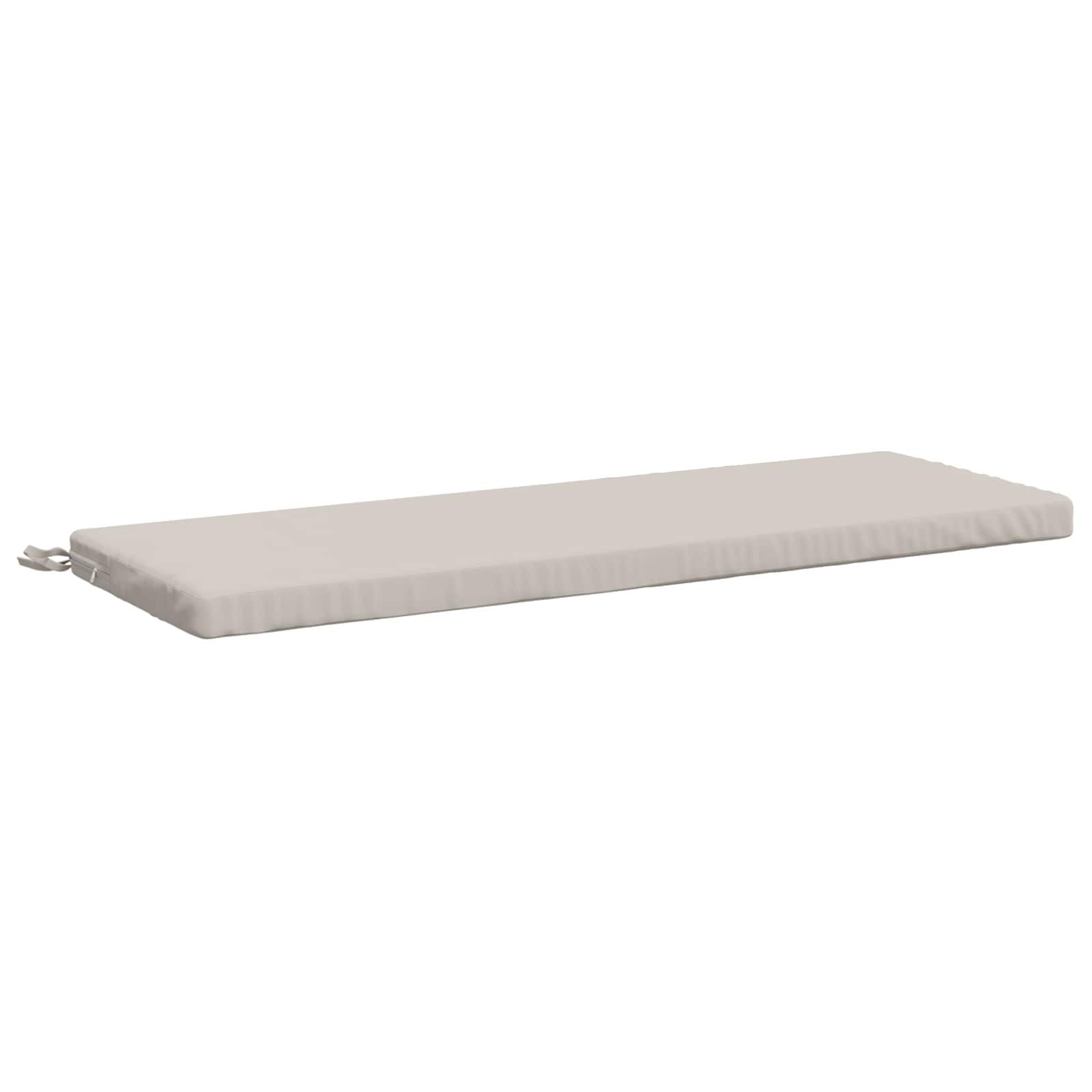 vidaXL Sitzauflage Bankkissen SOEST 100 % Polyester Weiß 100 x 40 x 5 cm, (1 St)
