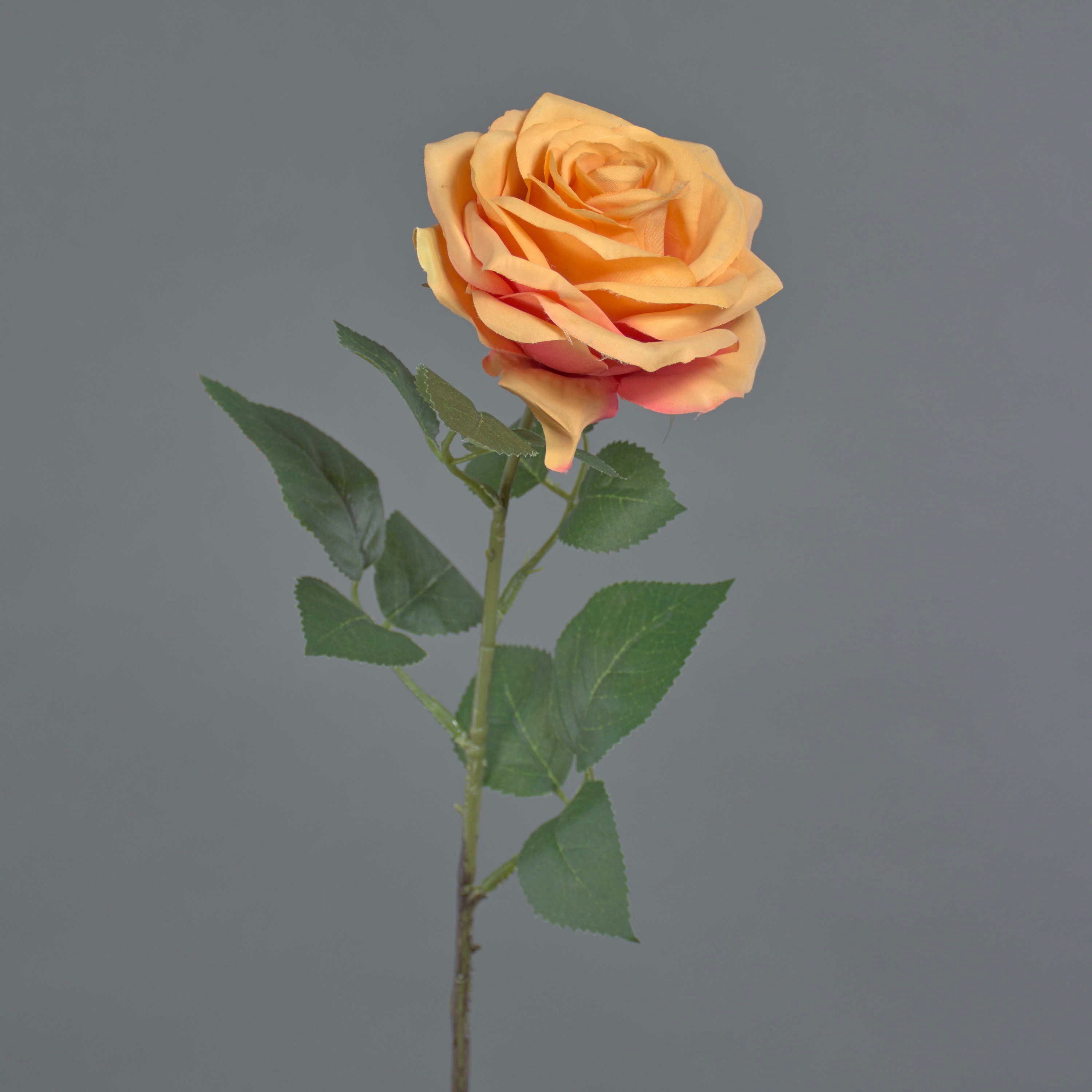 Kunstblume Kunstrose Kailin, orange, 65 cm Rose, artplants, Höhe 65.0 cm