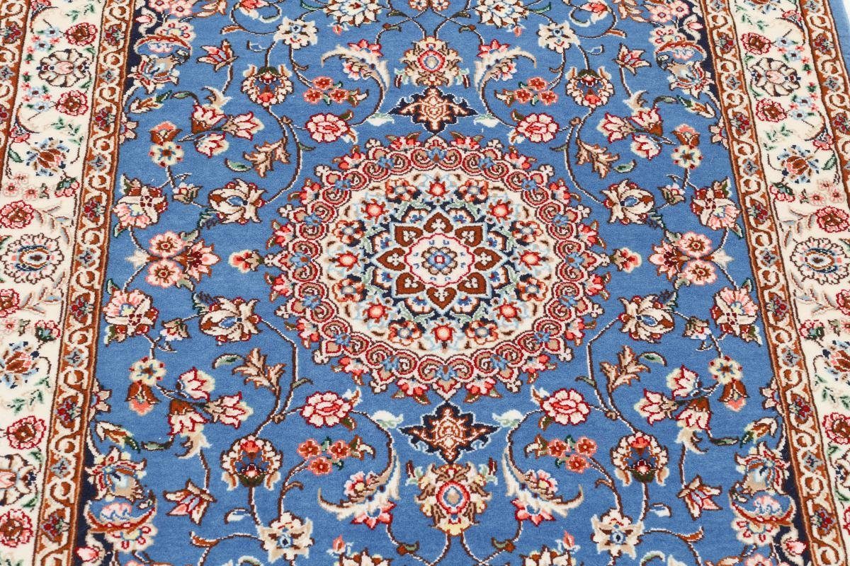 Trading, rechteckig, 81x121 Isfahan Nain Seidenkette Handgeknüpfter Orientteppich Orientteppich, 6 Höhe: mm