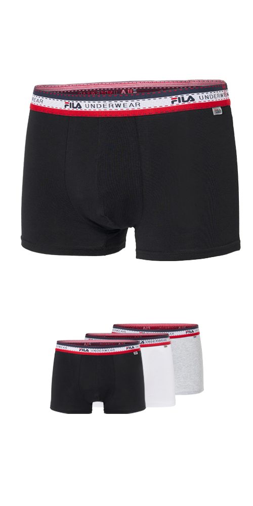 Fila Boxershorts MAN BOXER SHORTS (3er Pack) elastischer Logo-Webbund, ohne Eingriff – Bild 2 von 5