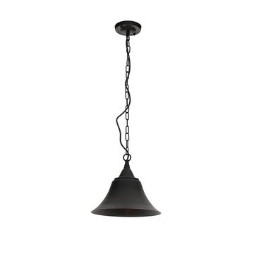 Licht-Erlebnisse Pendelleuchte BEDFORD, ohne Leuchtmittel, Hängelampe Küche Esstisch Schwarz Vintage Industrial Design