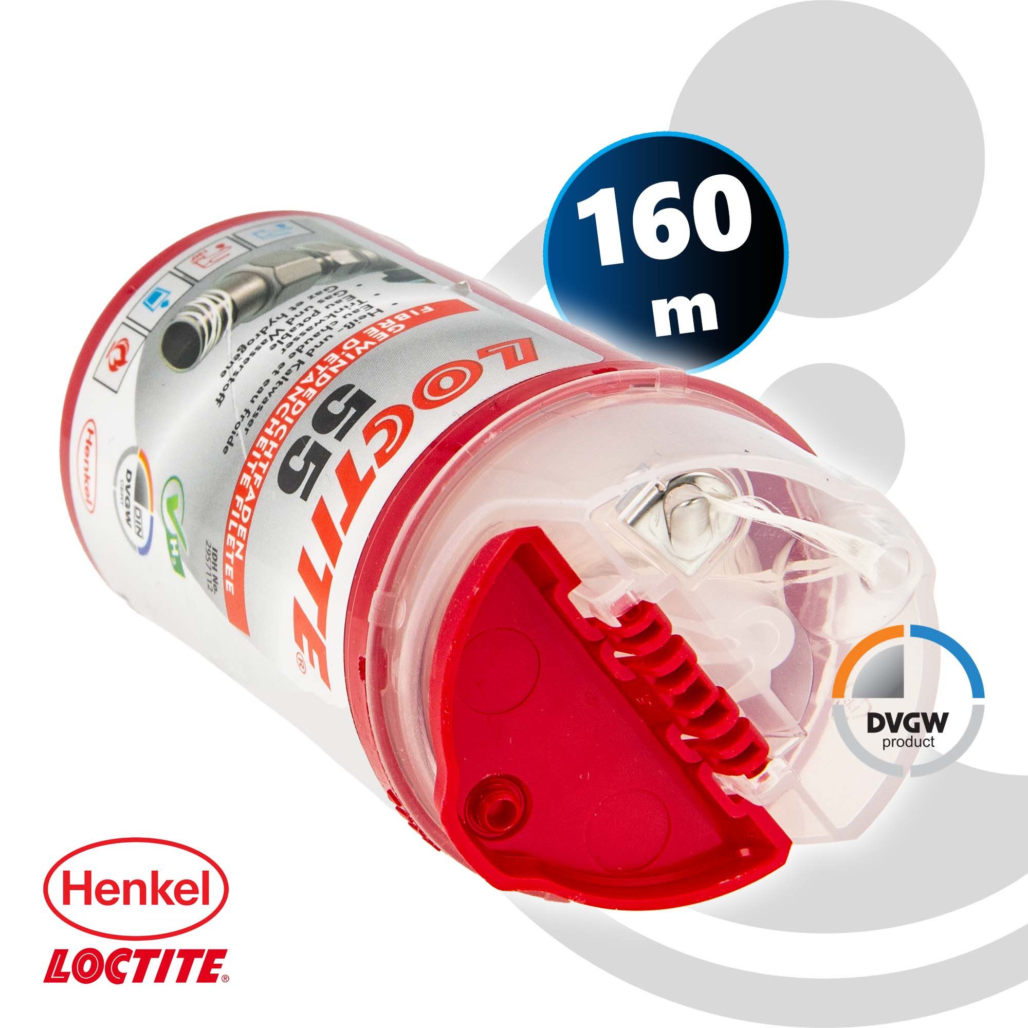 HENKEL Gewindedichtung Gewindedichtfaden 160 m - für Heizung, Trinkwasser und Gas