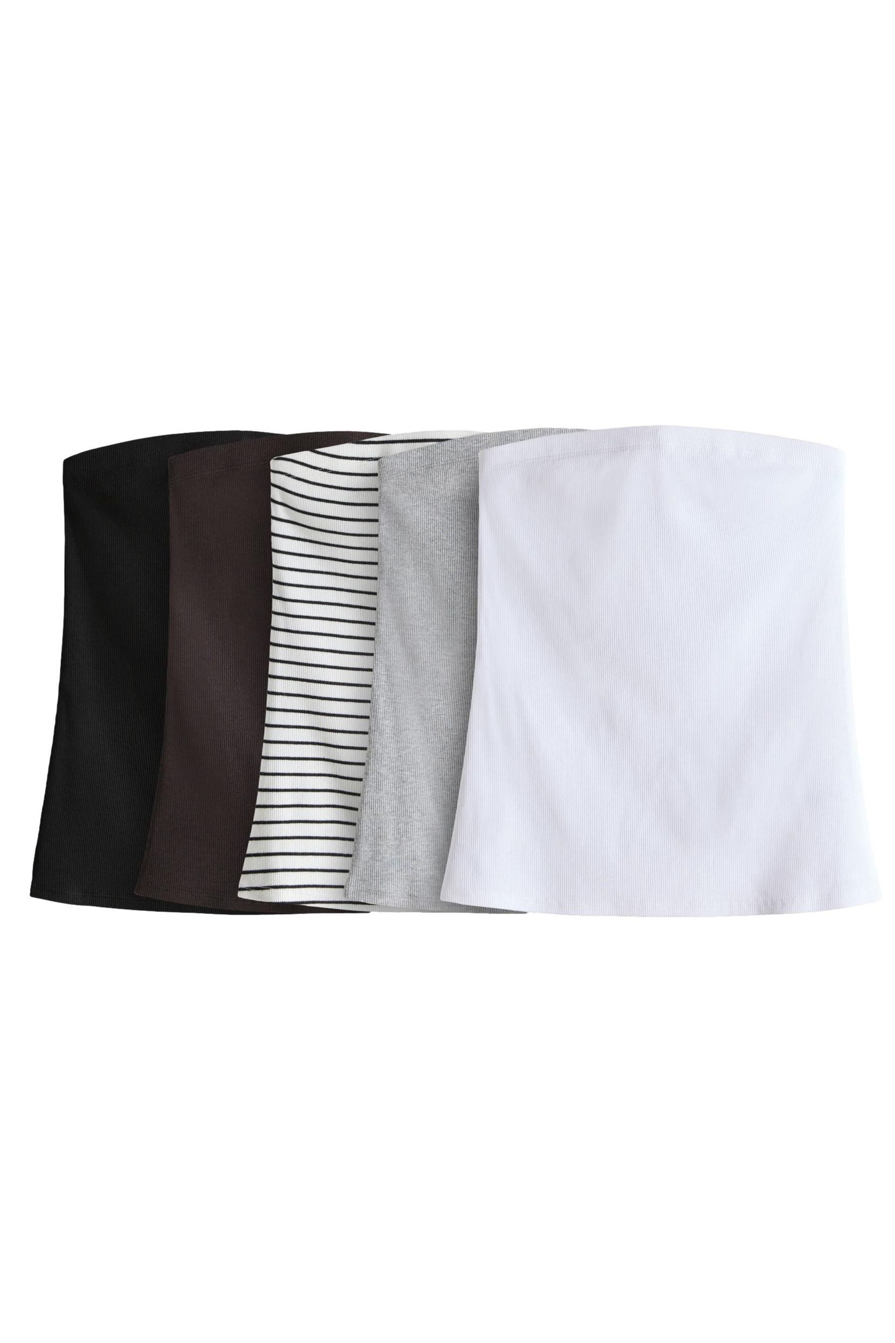 The Set Bandeautop 5er-Pack The Set Gerippte Bandeau-Tops (5-tlg) günstig online kaufen