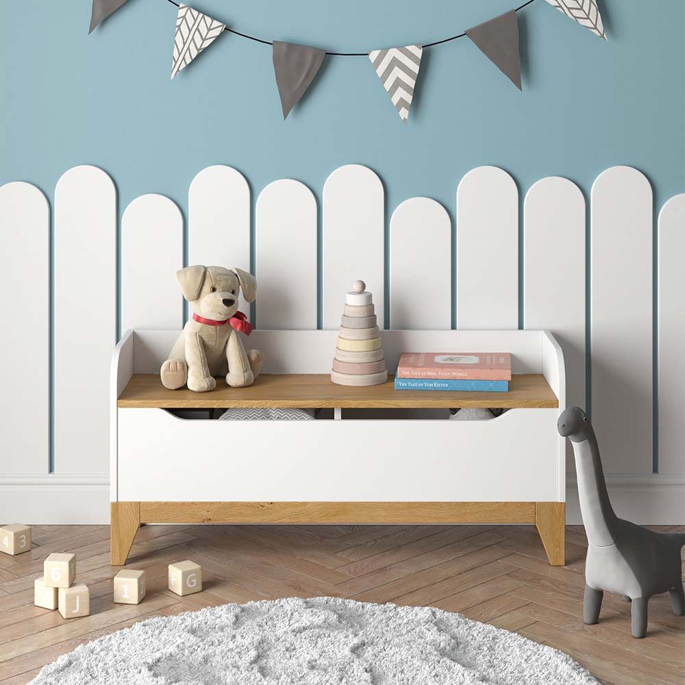 VitaliSpa® Bücherregal Malia, Weiß/Eiche, 107.2 x günstig online kaufen