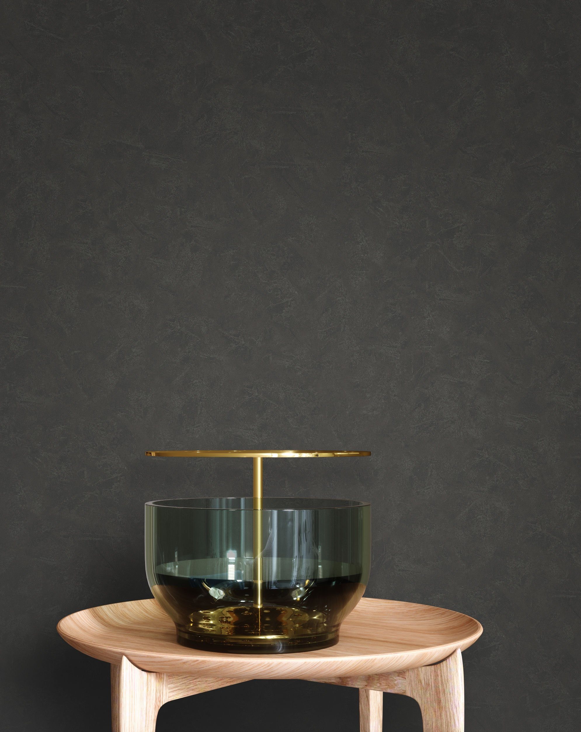 Newroom Vliestapete, Schwarz Tapete Modern Beton günstig online kaufen