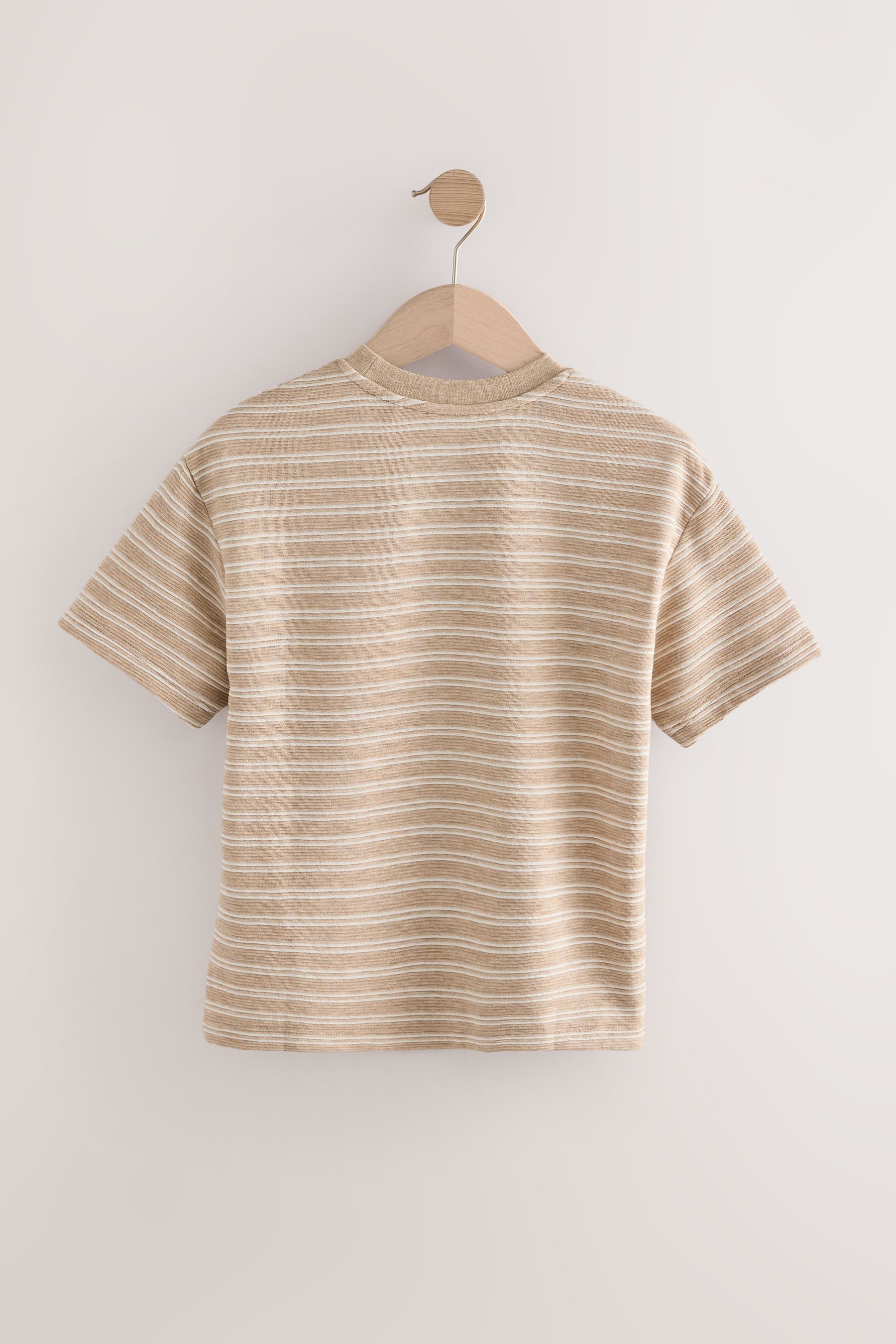 Next T-Shirt Strukturiertes T-Shirt aus 100 % günstig online kaufen