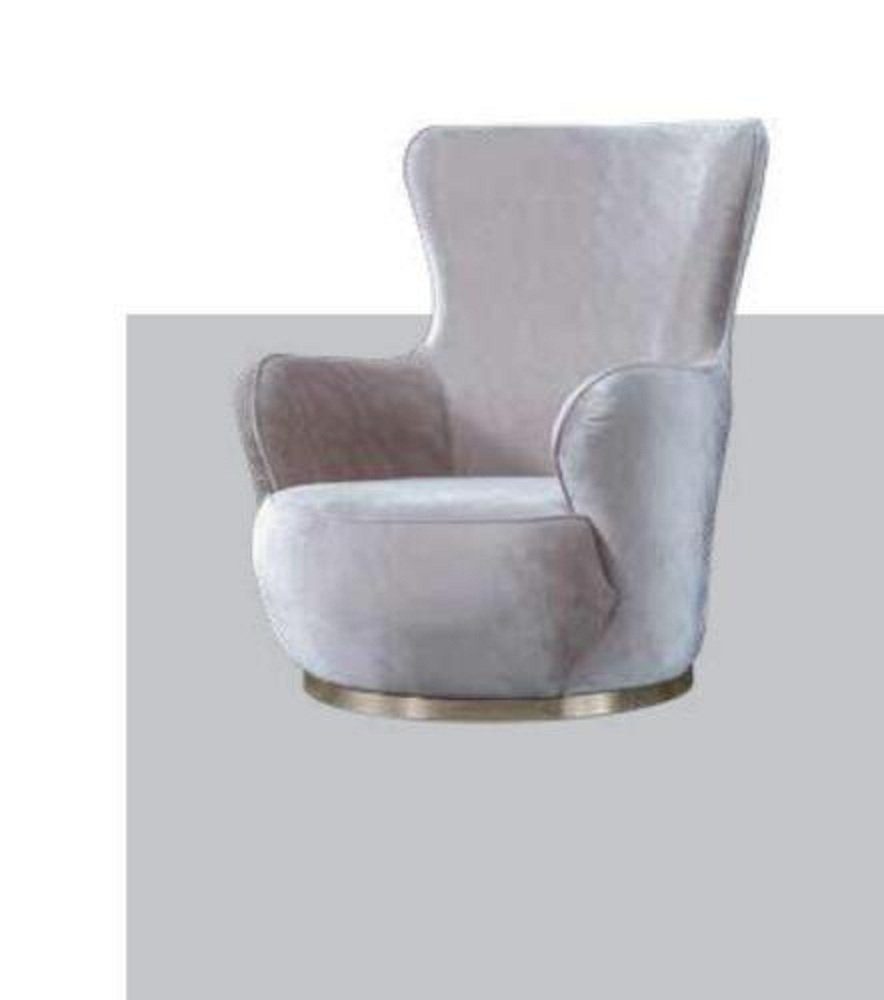 Sessel (1-St., Textilmöbel Designermöbel Luxus JVmoebel Made Sessel in Sessel), Bequemer Europa Einsitzer 1x