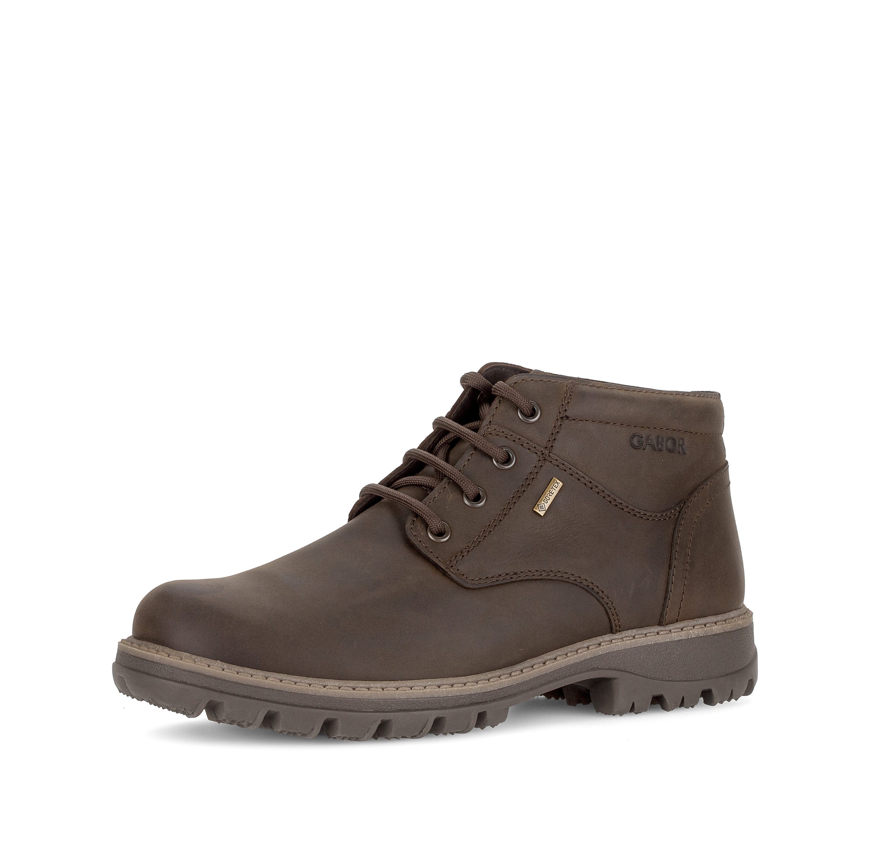 Gabor Schnürboots Schnürstiefelette, mit Ziernähten in Schuhweite G (weit)