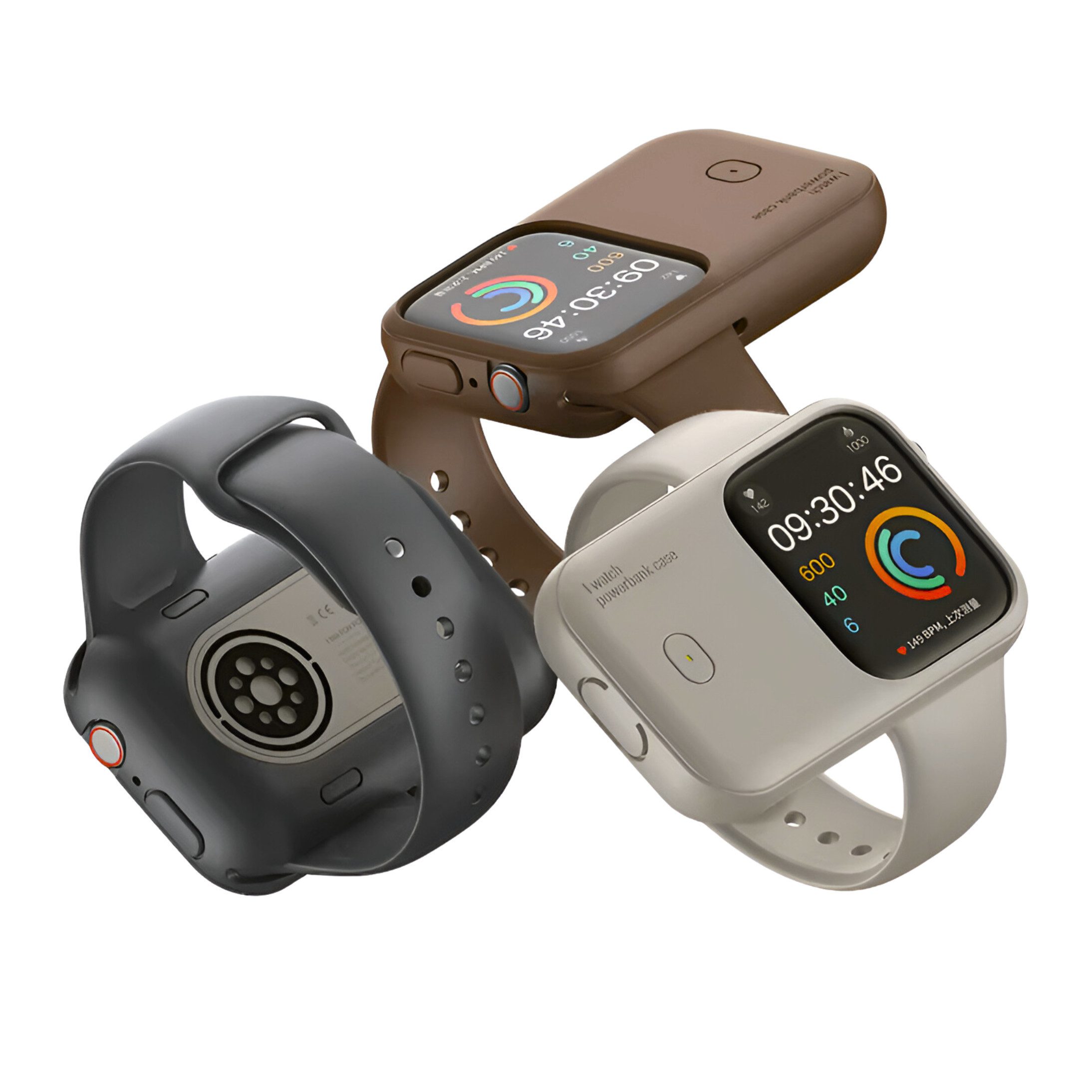 RUHE Powerbank für Apple Watch Smartwatch Powerbank Powerbank Externer Akku 1200 mAh (5V V), Klein, Induktives laden, Tragbar, Kabellos, Leicht, Magsafe