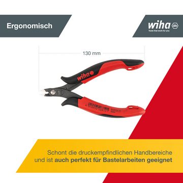 Wiha Seitenschneider (26812), Breiter, spitzer Kopf, ideal für Elektroinstallation, 130mm