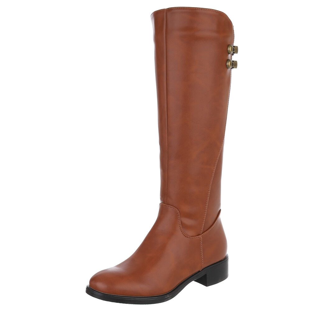 Ital-Design Elegante Damenstiefel mit dekorativen Details günstig online kaufen