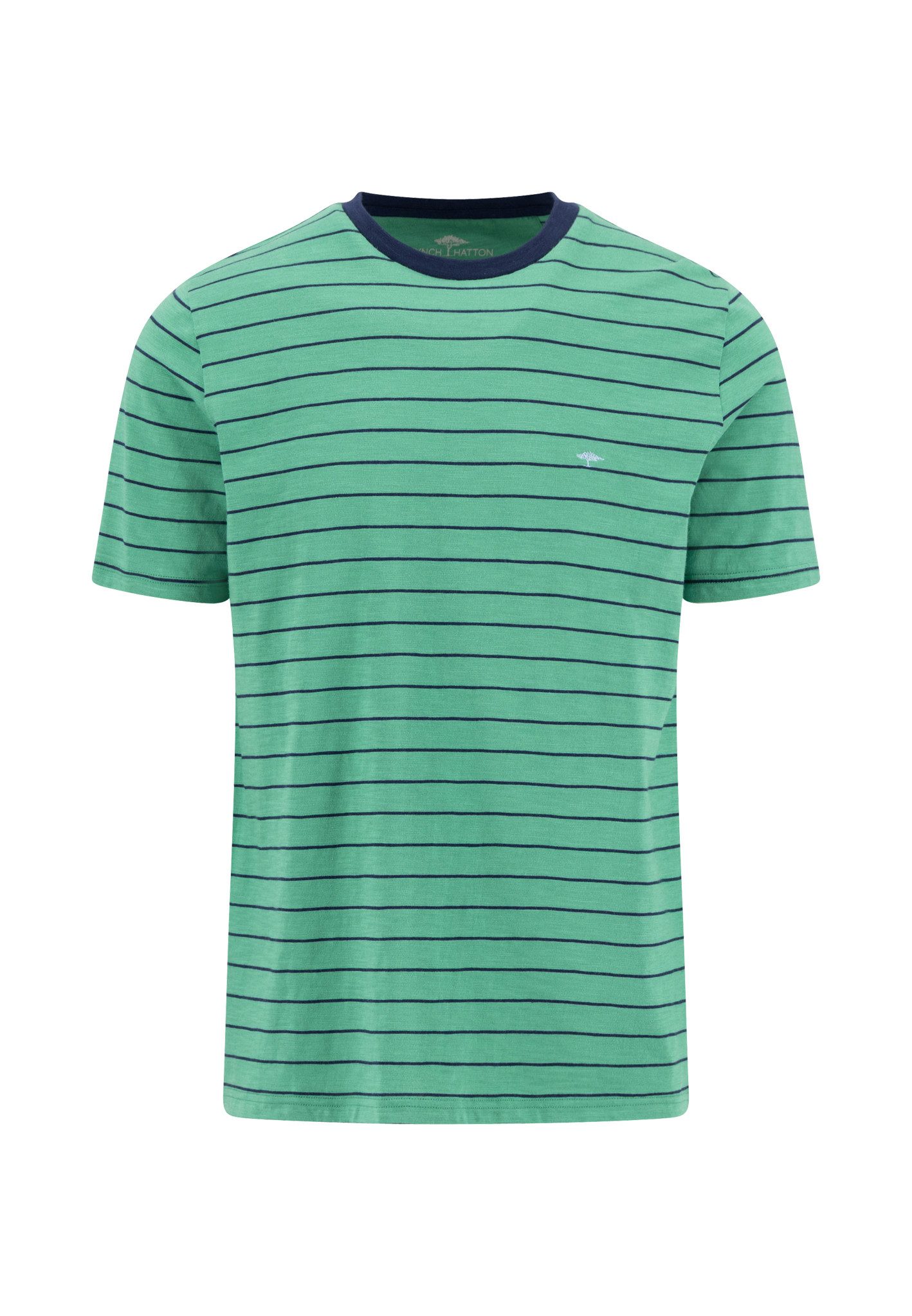 FYNCH-HATTON T-Shirt Regular Fit, ohne Verschluss, mit Streifenmuster