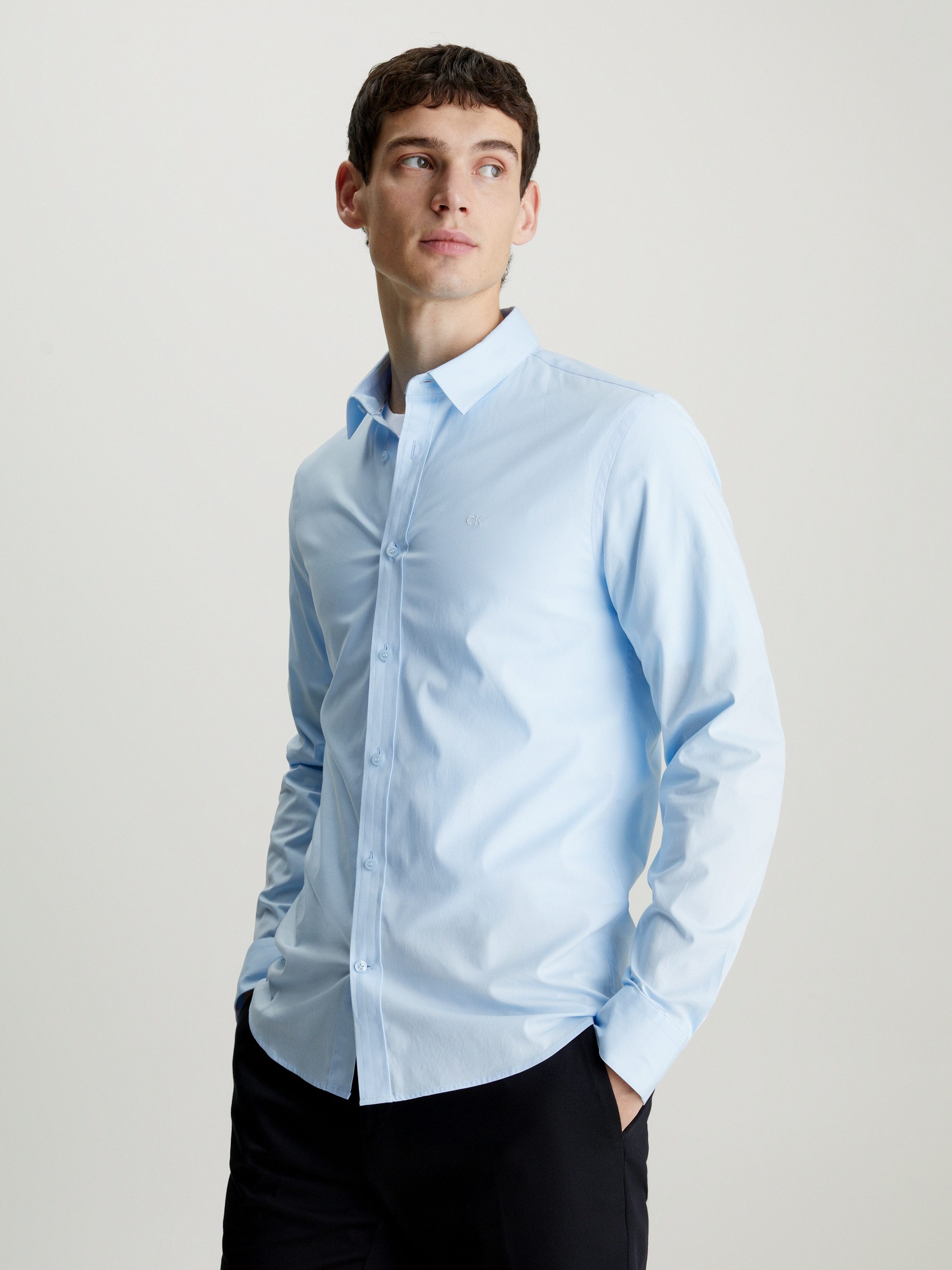Calvin Klein Businesshemd STRETCH POPLIN SLIM günstig online kaufen