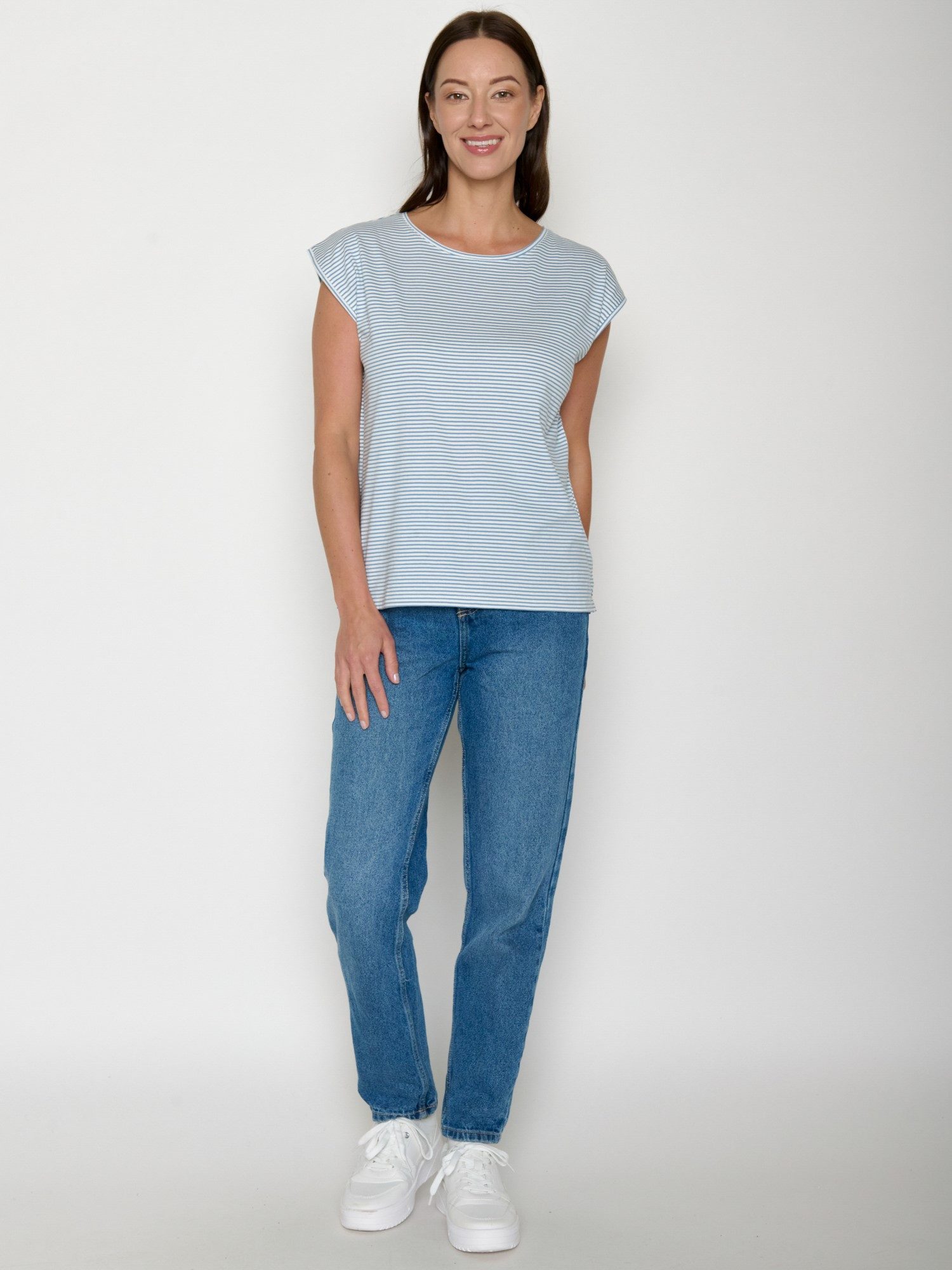GreenBomb T-Shirt Timid Basic Motiv Basic (1-tlg., 1) lockerer kurzer Schnitt, ohne Ärmel, weicher Fall