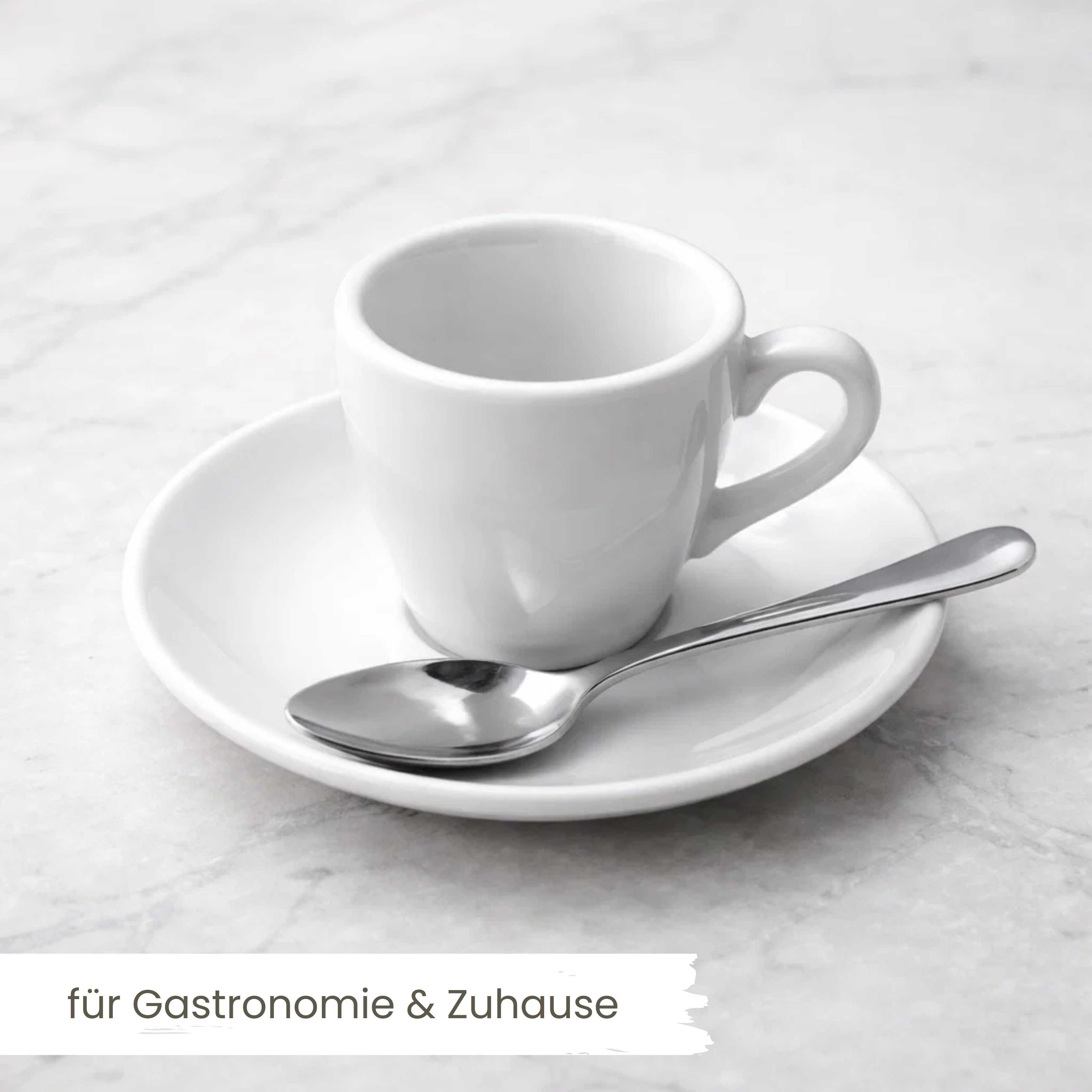 mikken Espressolöffel 6er Set Espressolöffel Edelstahl 18/10 poliert – 11 cm (6 Stück), langlebig, poliert, Dessertlöffel