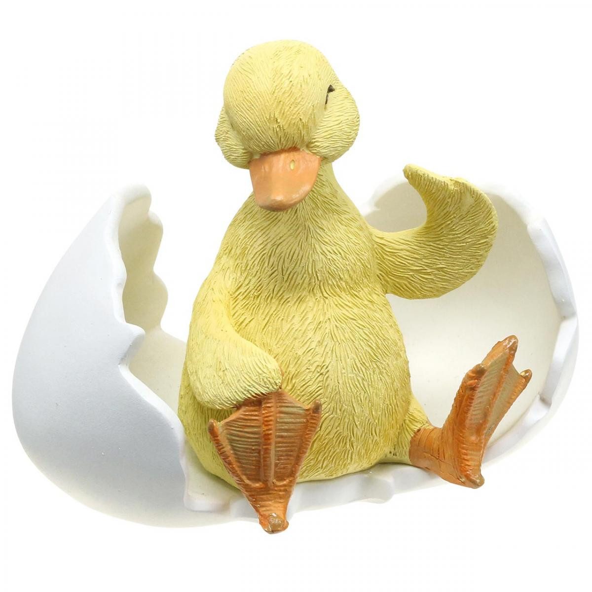 Florists Products Osterhase Entenküken Figur im Ei 10cm - Niedliche Osterdeko