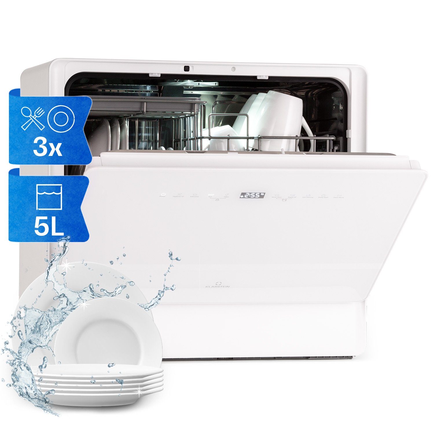 Midea ST 5.31 wi Mini lave-vaisselle de table 42 cm autonome, WiFi