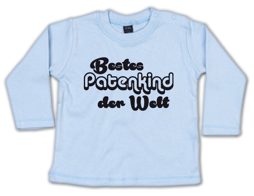 G-graphics Longsleeve Bestes Patenkind der Welt Baby Sweater, Baby Longsleeve T, mit Spruch / Sprüche, mit Print / Aufdruck, Geschenk zu jedem Anlass