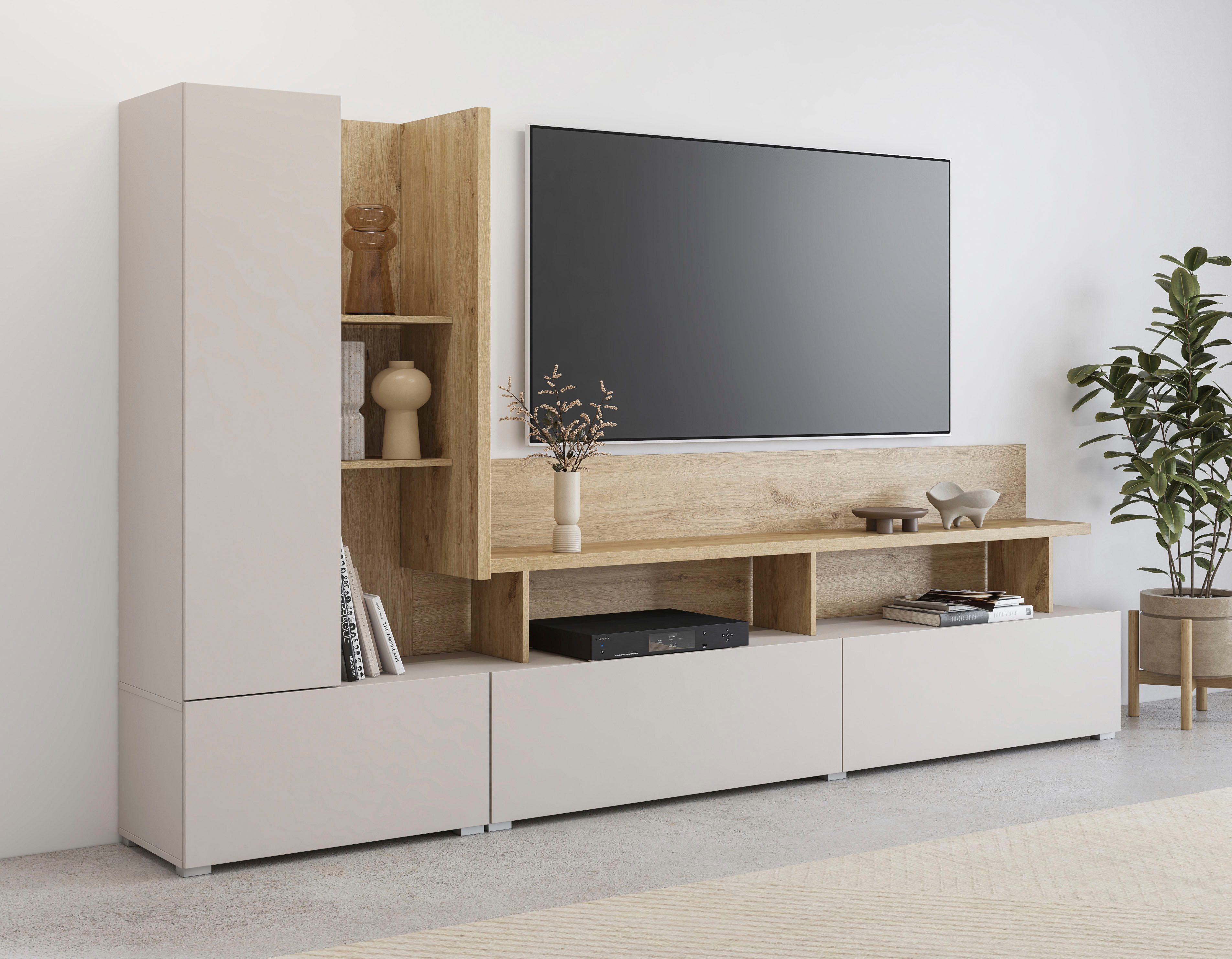 Home affaire Wohnwand Serio, (Komplett-Set, 1-St), Breite 270 cm.
