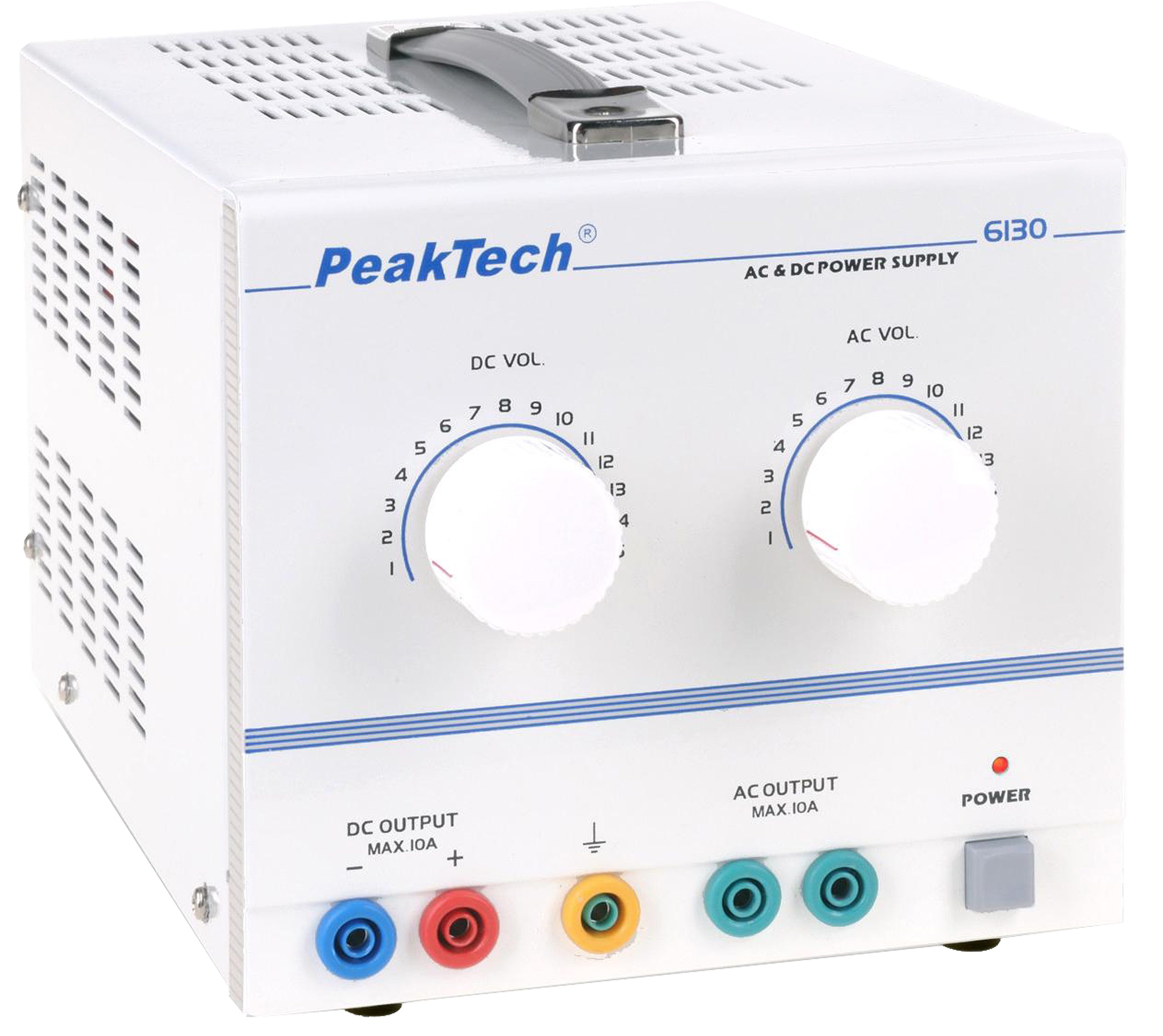 PeakTech AC/DC Labornetzgerät 1 - 15 V/10 A Labor-Netzteil