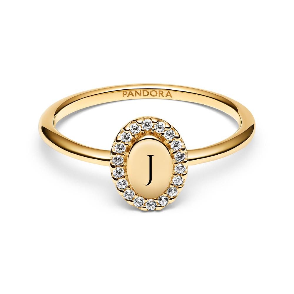 Pandora Fingerring PANDORA Timeless Damenring mit Zirkonia, vergoldet