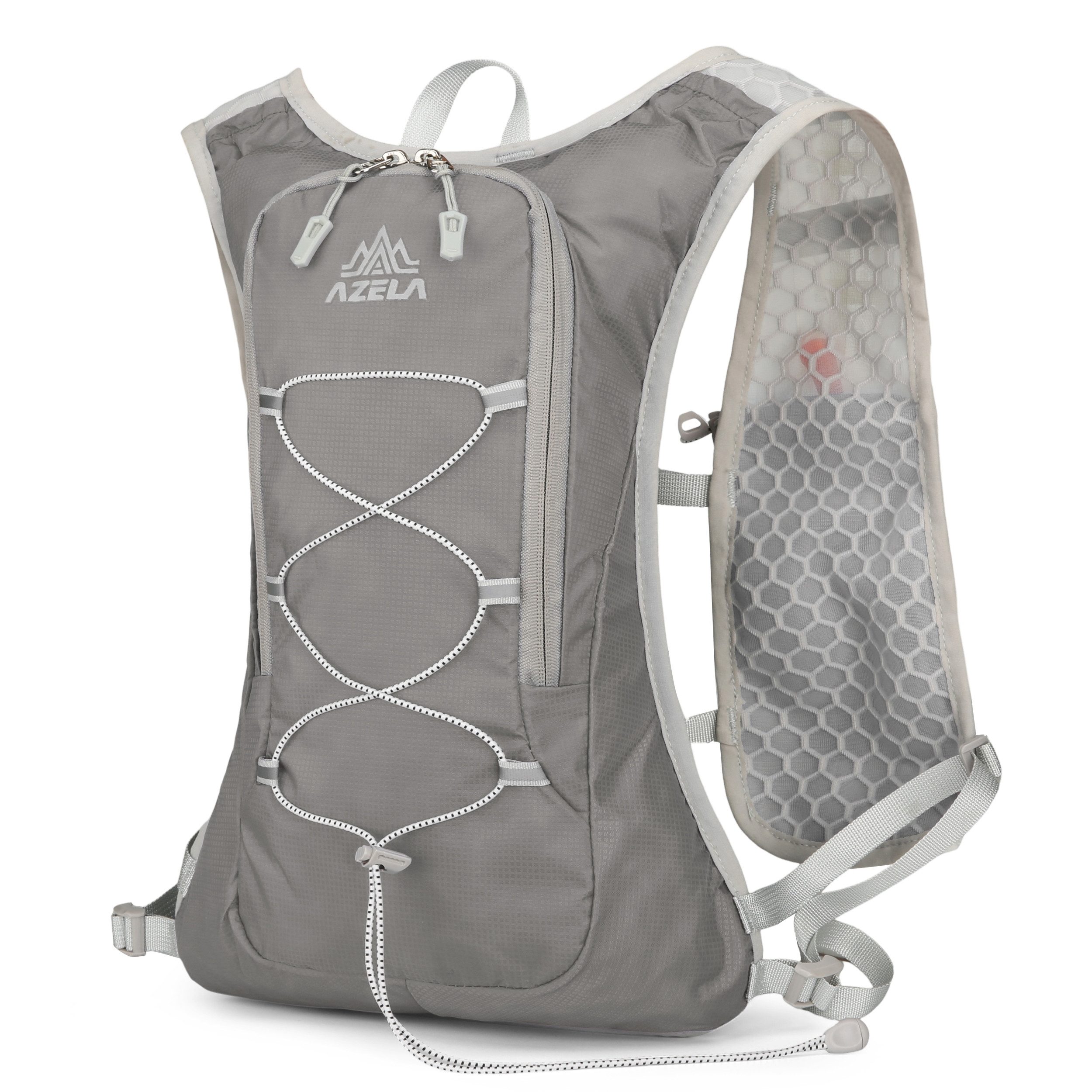 Maity Trinkrucksack 5L Laufweste Ultraleicht Wasserdicht Atmungsaktiv mit Reflektoren, Reflektierendes Design und ultraleicht