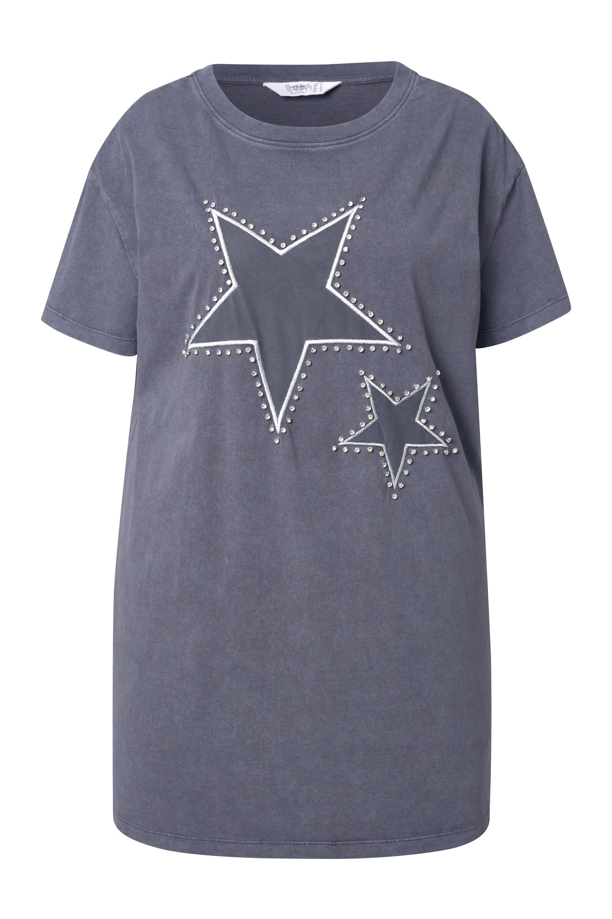 Angel of Style T-Shirt T-Shirt Boxy Fit Sterne auf Mesh günstig online kaufen
