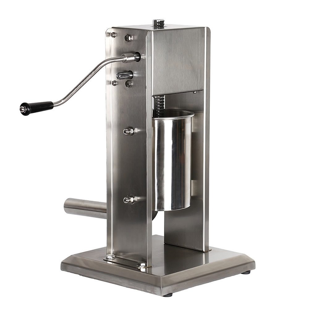 Melko Wurstfüllaufsatz Wurstfüller Wurstpresse Wurstfüllmaschine aus Edelstahl Wurstspritze, Zubehör für Universal, Inkl. 4 Füllrohre: 16, 22, 32 und 38 mm Düsen