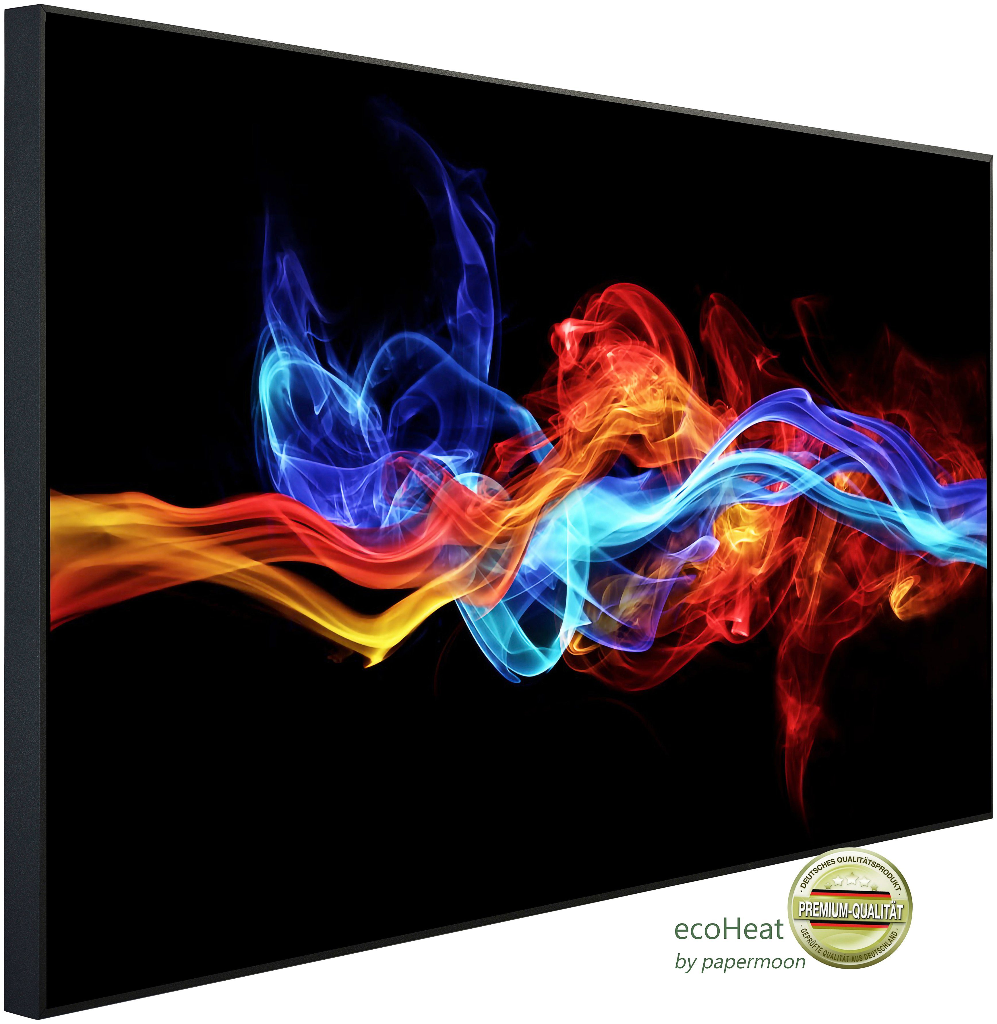 Infrarotheizung Feuer rot blau