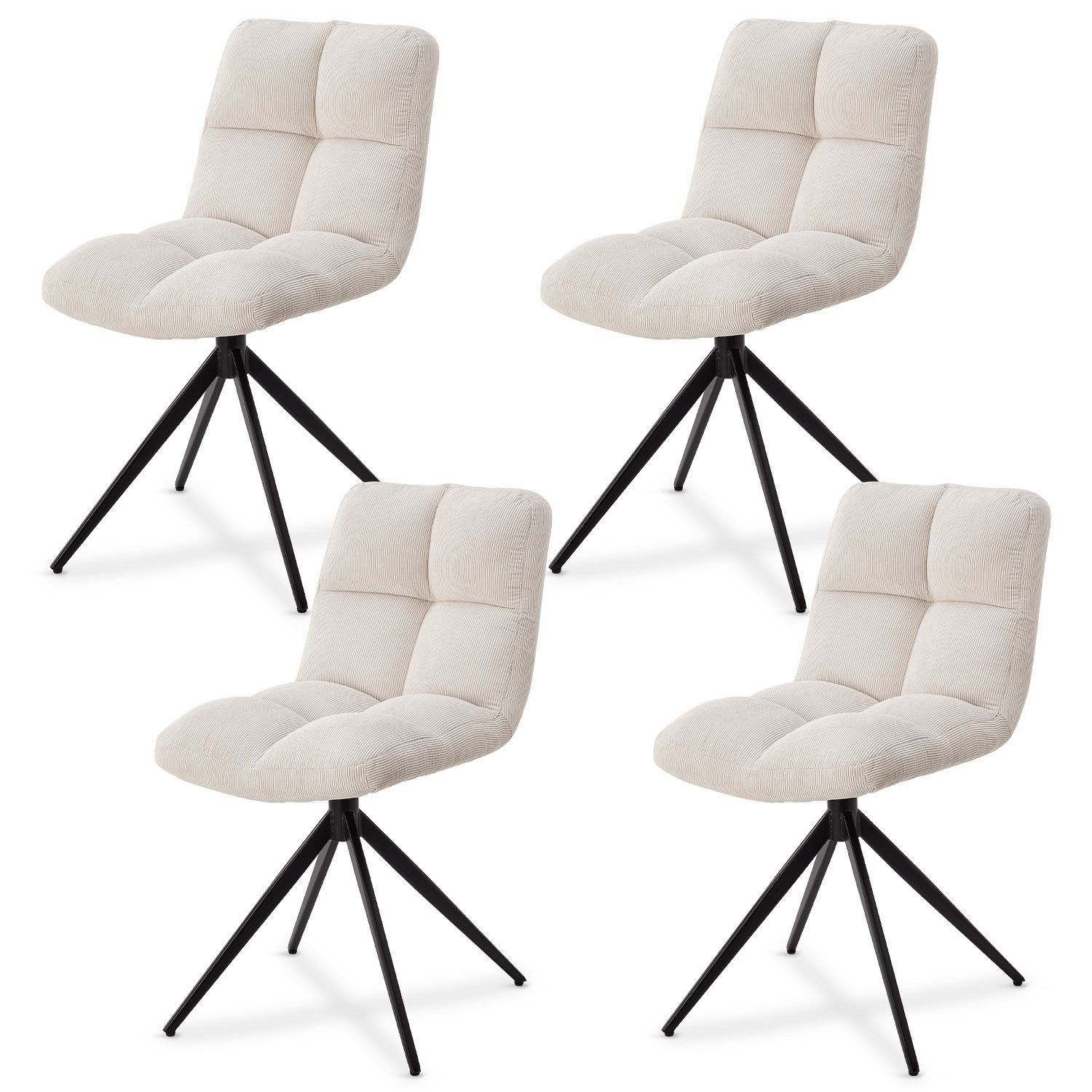 Juskys Esszimmerstuhl Dallas (4 St), 4er günstig online kaufen