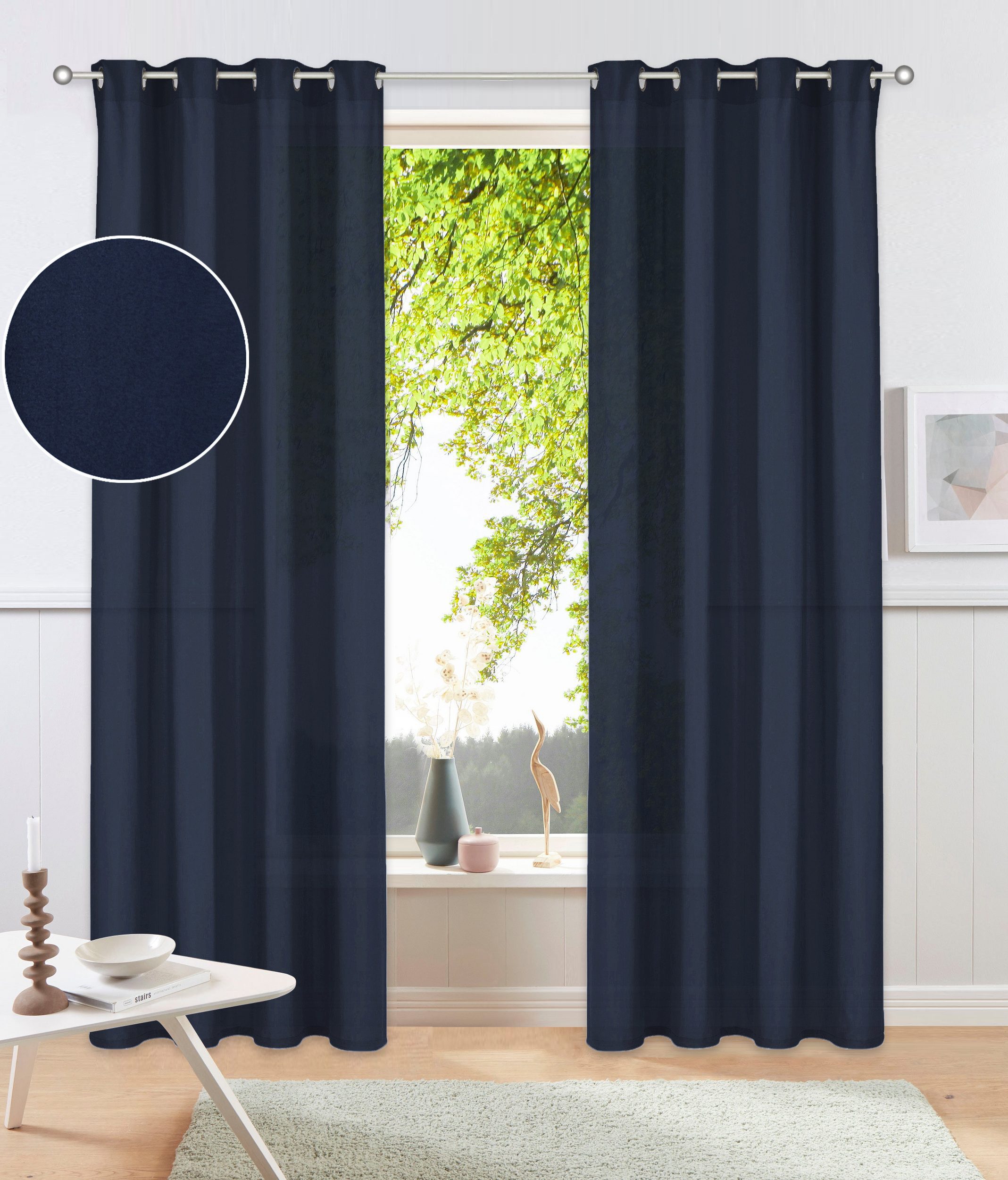my home Vorhang Raja, Ösen (2 günstig online kaufen