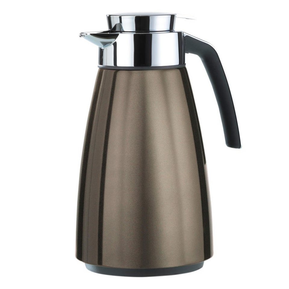 Emsa Isolierkanne Bell Kunststoff/Edelstahl Chocolate 1.5 L, 15,000 l, Thermokanne