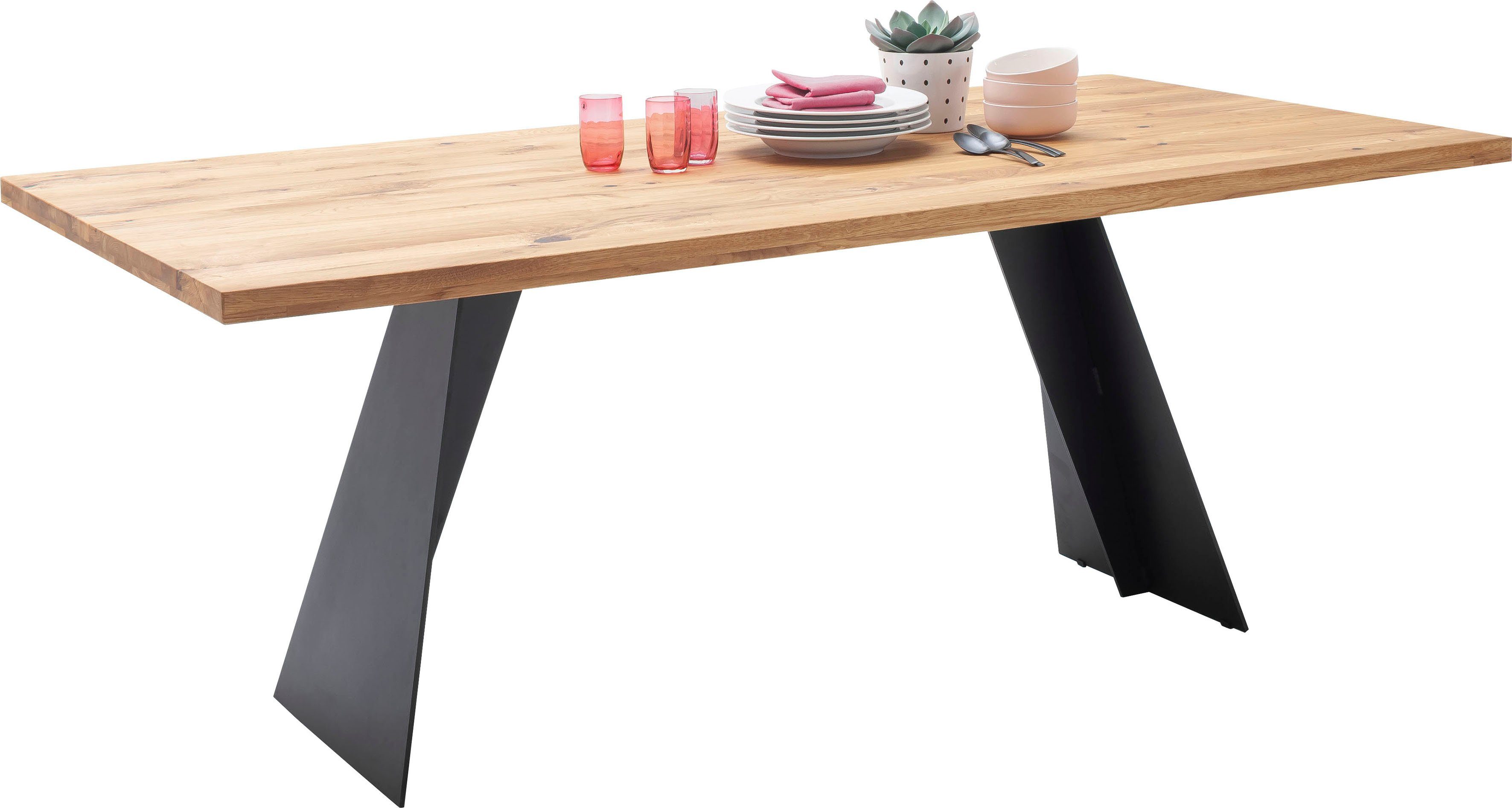 Tisch, Goa, furniture Massiv Wildeiche Massivholz MCA Esstisch Esstisch in FSC-Zertifiziert