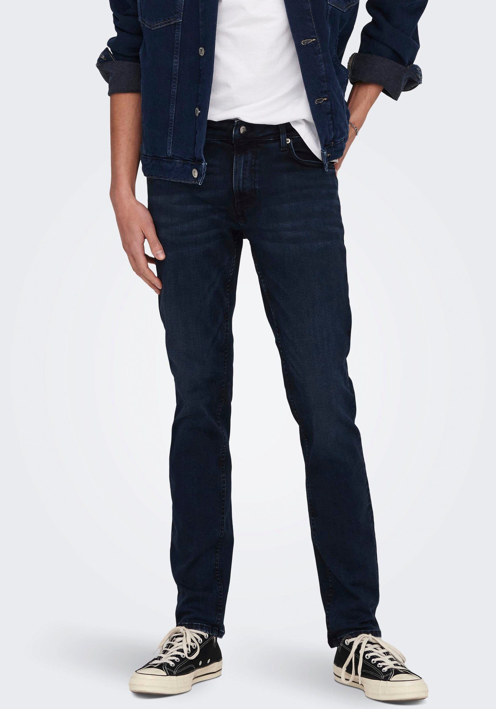 ONLY & SONS Slim-fit-Jeans ONSLOOM SLIM DMB 9595 DOT DNM NOOS mit Destroyed Effekt