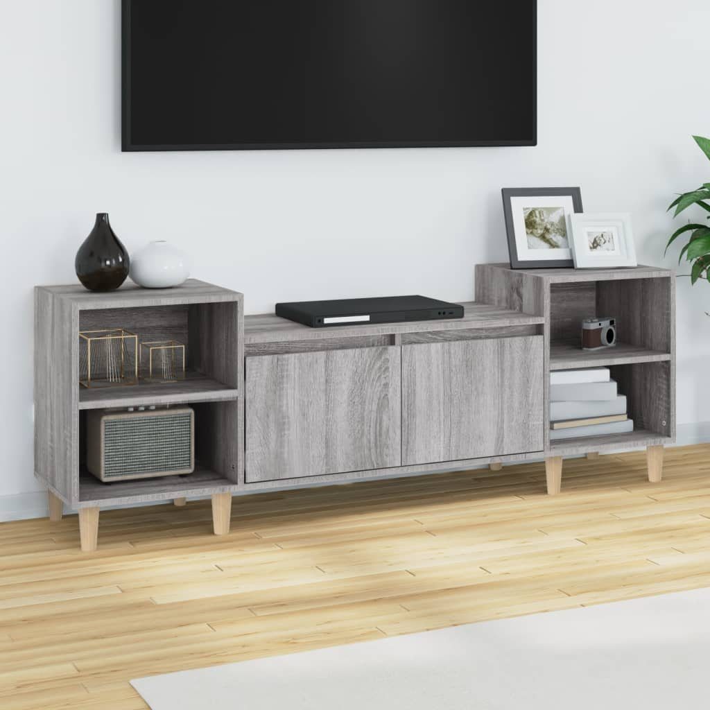 Grau TV-Schrank Holzwerkstoff furnicato Sonoma 160x35x55 cm