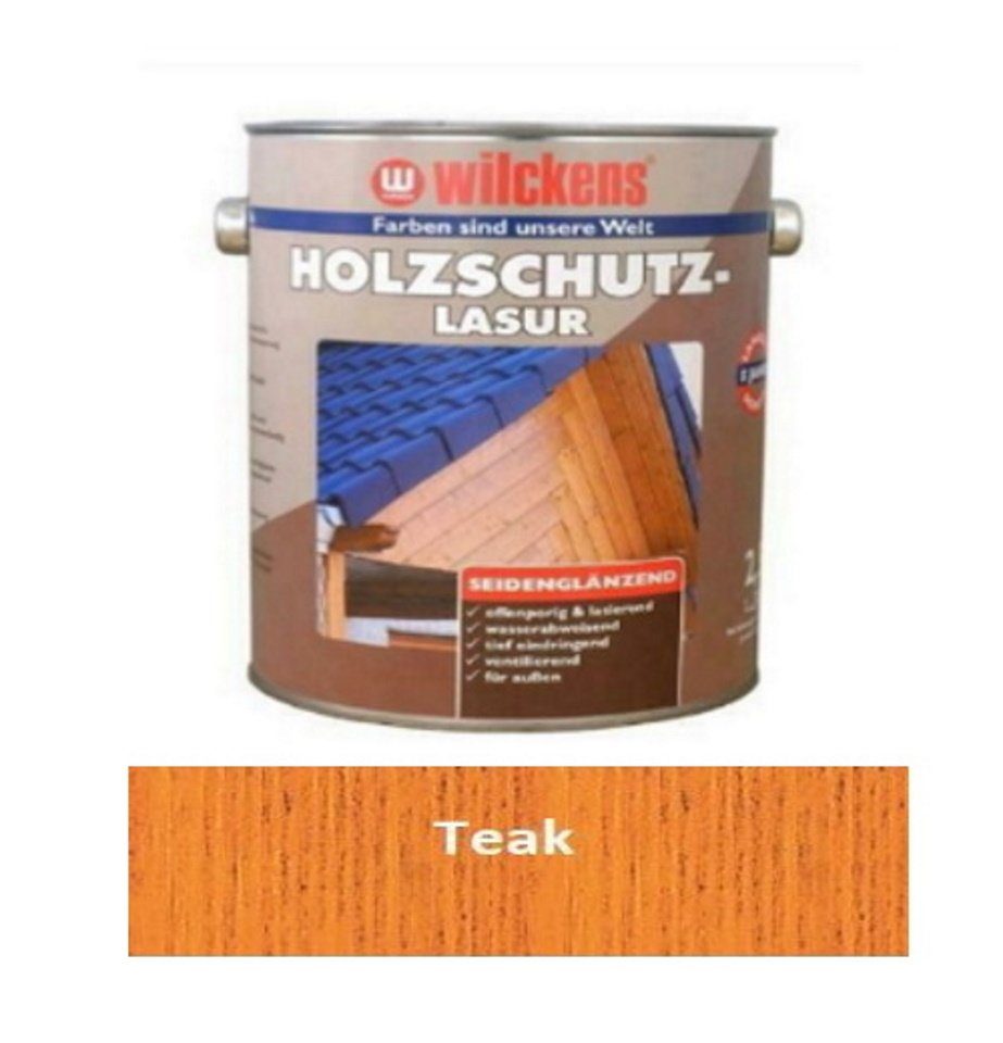 Wilckens Farben Holzschutzlasur 2,5 Liter Teak Seidenglänzend