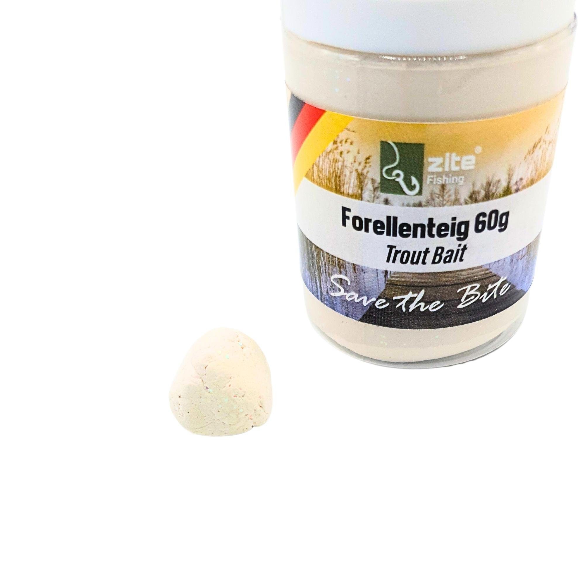 Zite Kunstköder Forellenteig Knoblauch 5 Stk im Set Trout Bait Angelpaste in 5 Farben, UV Aktiv