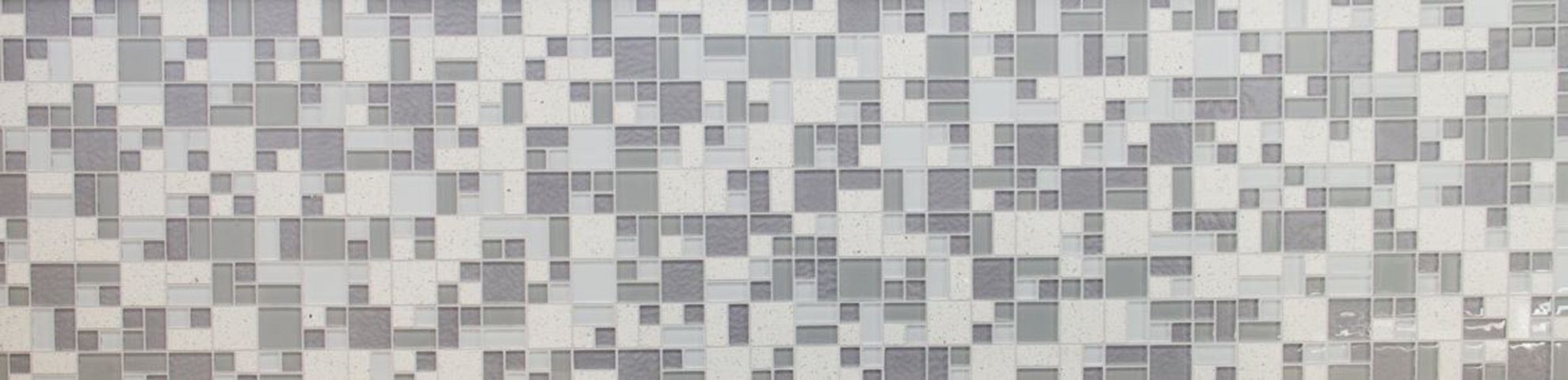 weiß Komposit glänzend / 10 Glasmosaik Mosaikfliesen Matten Mosaik Mosani