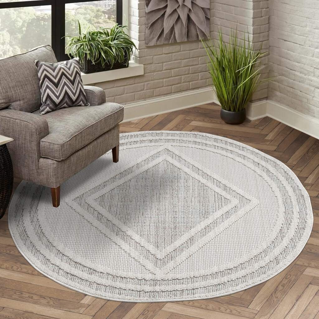Carpet City Teppich LINDO 8853, rund, günstig online kaufen