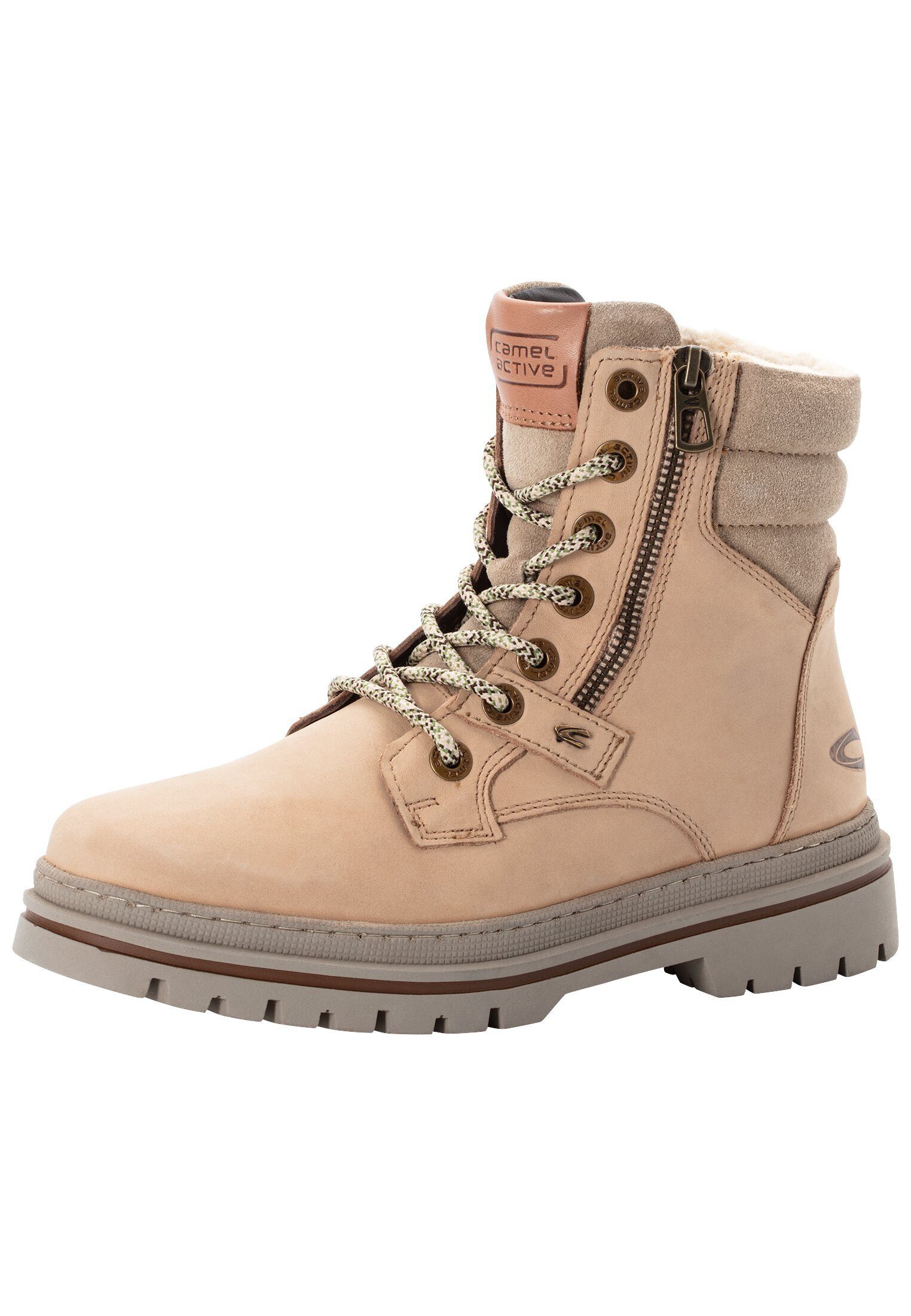 camel active Leder Boot Schnürschuh